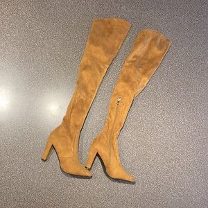 NWOT Suede over the knee boots